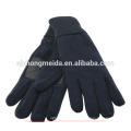 Red polyester embroidery Fleece Gloves